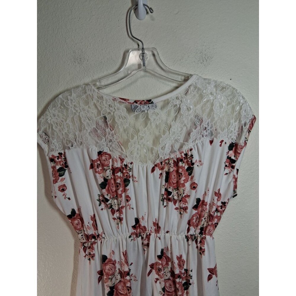 VTG Due Time Maternity Dress Floral Boho Cottage Lace Business Casual Sz Medium - Picture 4 of 7